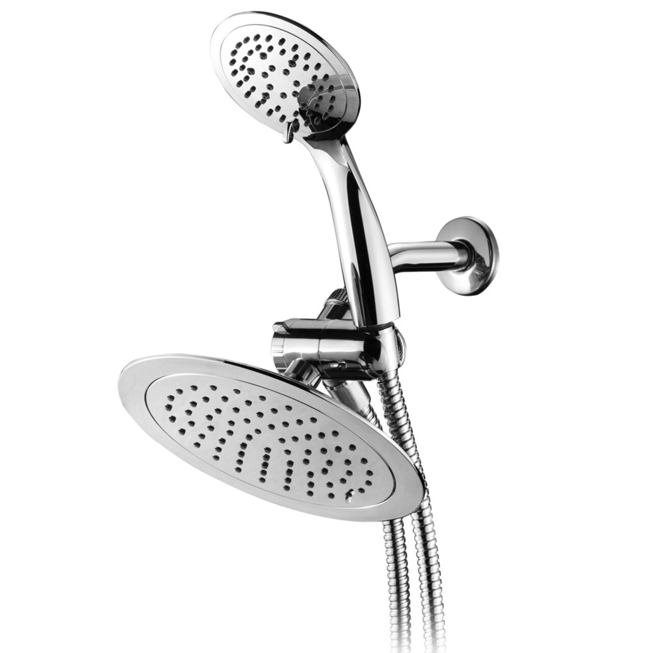 Razor Slimline 8 Inch Rainfall Shower Head Combo 3 Way Chrome Handheld 1442